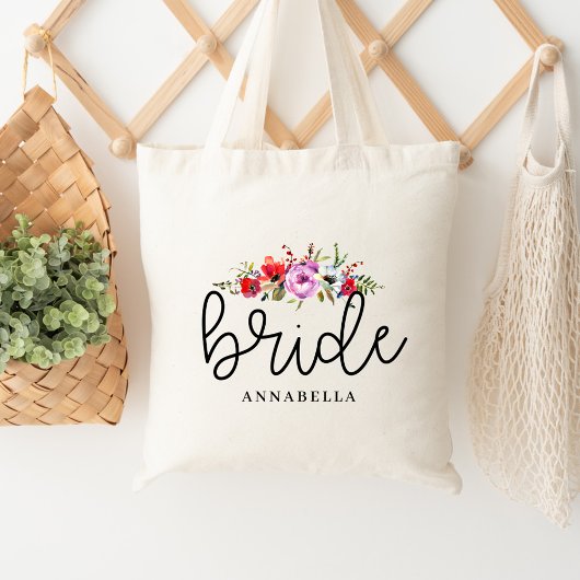 Floral Bouquet Bride Tasche