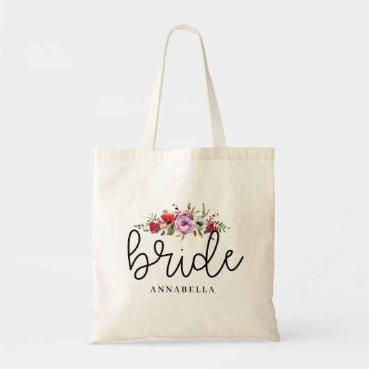Floral Bouquet Bride Tasche (Vorne)