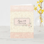 Floral Bouquet Card zum 45. Jubiläum Karte (Gelbe Blume)