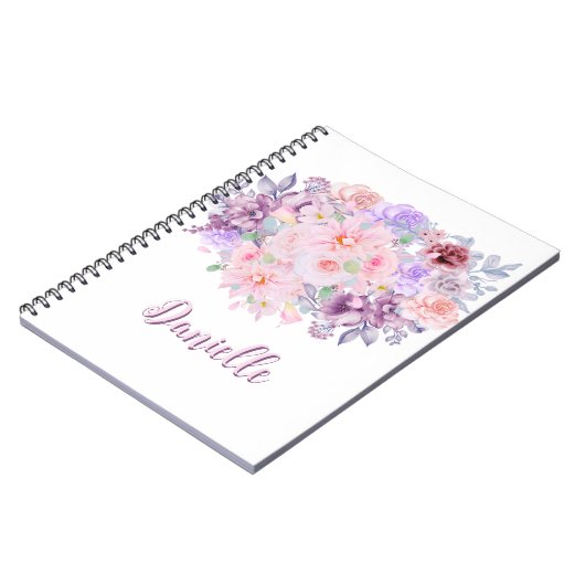 Floral Bouquet Custom Notizblock (Linke Seite)