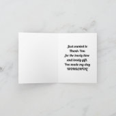 Floral Bouquet Dankeschön Karte (Innenseite)