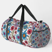 Floral Bouquet Elegant Flowers and Leaves Design Duffle Bag (Rechte Ecke)