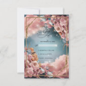 Floral Bouquet Fine Selection Luxury Wedding RSVP Karte (Vorderseite)