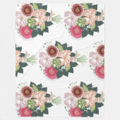 Floral Bouquet Fleecedecke (Vorderseite)