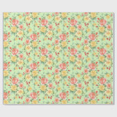 Floral Bouquet Geschenkpapier (Flach)