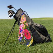 Floral Bouquet Golf Balls Golfhandtuch (Gras)