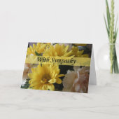 Floral Bouquet Grosser Schriftart Sympathie Karte (Vorderseite)