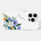 Floral Bouquet Lila Orange Case-Mate iPhone Hülle (Rückseite (Horizontal))