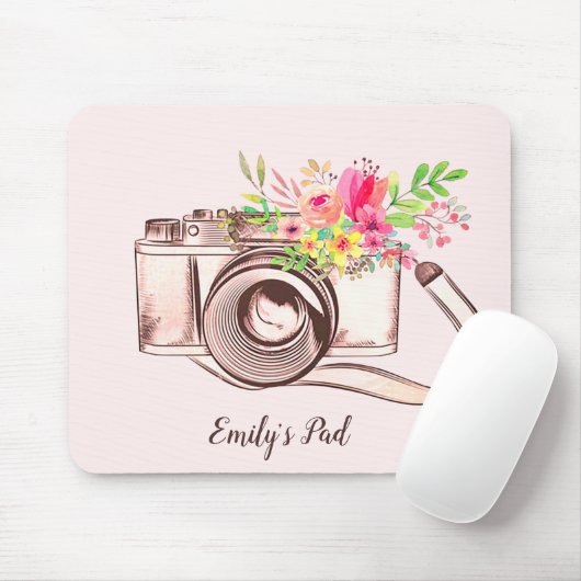 Floral Bouquet mit Camera Mouse Pad Mousepad (Mit Mouse)