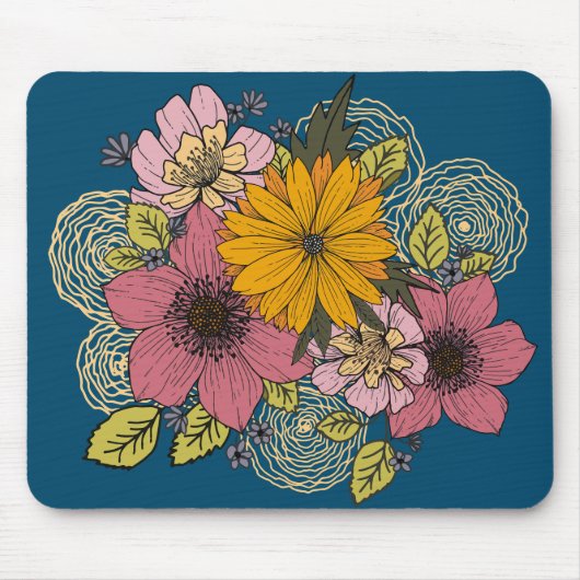 Floral Bouquet Mouse Pad Mousepad (Vorne)