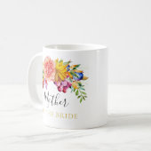 Floral Bouquet Mutter der Braut Kaffeetasse (Vorderseite Links)