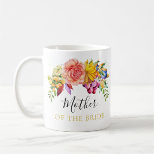 Floral Bouquet Mutter der Braut Kaffeetasse
