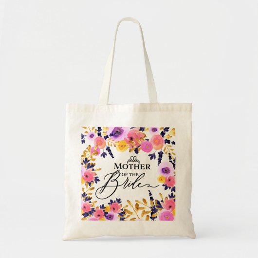 Floral Bouquet - Mutter der Braut Tragetasche (Vorne)