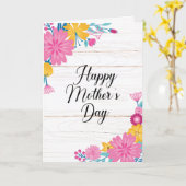 Floral Bouquet Muttertag Karte (Gelbe Blume)