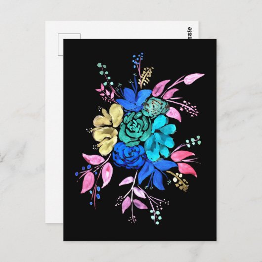 Floral Bouquet Nr. 2 Postkarte (Vorne/Hinten)