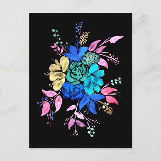 Floral Bouquet Nr. 2 Postkarte (Vorderseite)