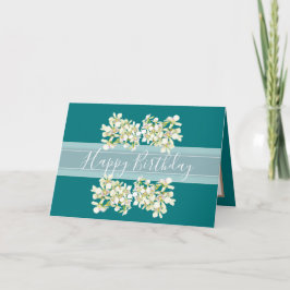 Floral Bouquet Orchid Blume Aqua Ticino Karte