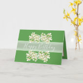 Floral Bouquet Orchid Blume Green Girl Karte (Gelbe Blume)