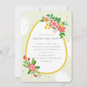 Floral Bouquet Ostereier Party Einladung (Vorderseite)