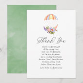 Floral Bouquet Parachute Kinderdusche Danke (Vorne/Hinten)