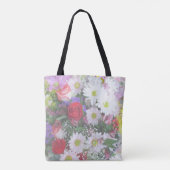 Floral Bouquet Pastell Design Tote Bag Tasche (Rückseite)