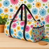 Floral Bouquet Pattern with Leaves elegant Duffle Bag