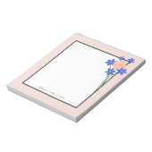 Floral Bouquet Personalisiert Notepad 5,5" x 6" Notizblock (Rotiert)