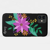 Floral Bouquet Personalisiert Phone Case (Rückseite (Horizontal))