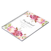 Floral Bouquet Personalisiert Prayer Journal Notizblock (Linke Seite)