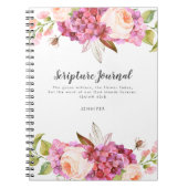 Floral Bouquet Personalisiert Scripting Journal Notizblock (Vorderseite)
