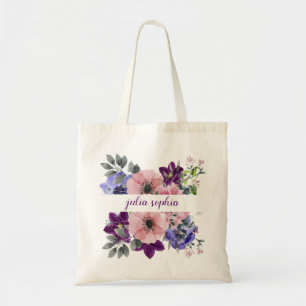 Floral Bouquet Personalisiert Tragetasche