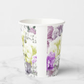 Floral Bouquet Personalisierte Babydusche Papiertü Pappbecher (Links)