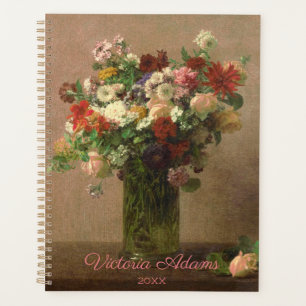 Floral Bouquet - Personalisierte französische Kun Planer