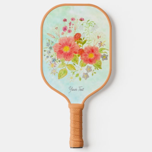 Floral Bouquet Pickleball Paddle (Vorderseite)