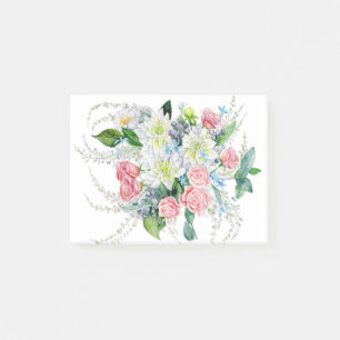 Floral Bouquet Post-it Klebezettel