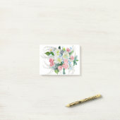 Floral Bouquet Post-it Klebezettel (Auf Schreibtisch)
