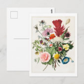 Floral Bouquet Postcard Postkarte (Vorne/Hinten)