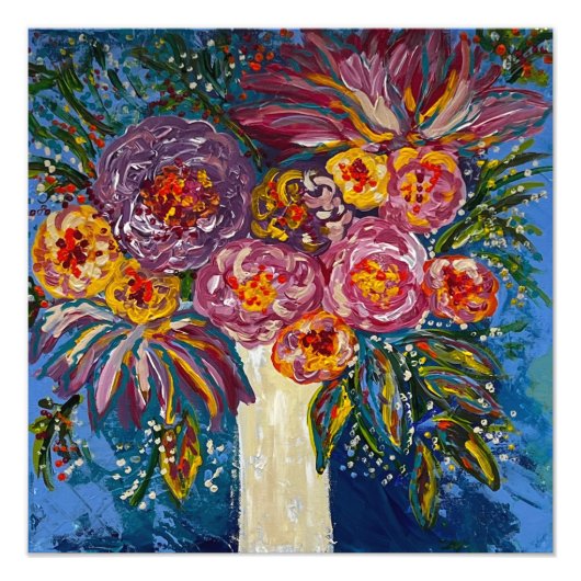 Floral Bouquet Print Fotodruck (Vorne)