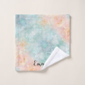 Floral bouquet purple garden badhandtuch set (Waschlappen)