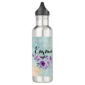 Floral bouquet purple garden edelstahlflasche (Links)