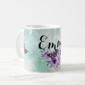 Floral bouquet purple garden kaffeetasse (Vorderseite Links)