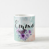 Floral bouquet purple garden kaffeetasse (Mittel)