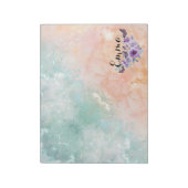 Floral bouquet purple garden notizblock (Rotiert)