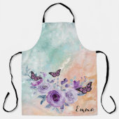 Floral bouquet purple garden schürze (Vorderseite)