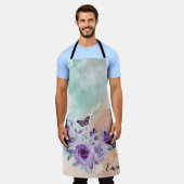 Floral bouquet purple garden schürze (Getragen)