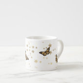 Floral bouquet romantic serenity butterflies espressotasse (Vorderseite Rechts)
