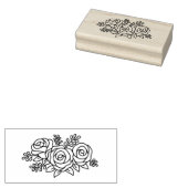 Floral Bouquet, Rose Blume Posy Gummistempel (Stempel)