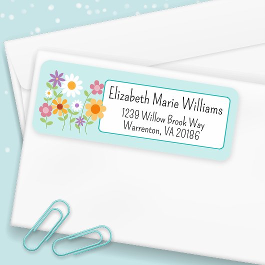 Floral Bouquet Rücksendeadresse