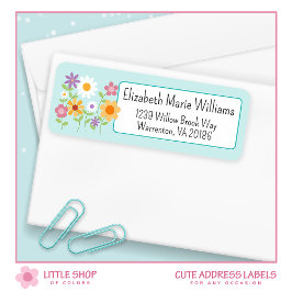 Floral Bouquet Rücksendeadresse