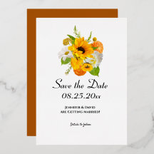 Floral Bouquet Save the Date